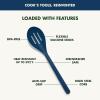 imageGreenPan Silicone Slotted Spoon Cooking Kitchen Utensil Mixing Stirring Serving Flexible Rubber Nonstick Cookware Rigid Steel Core HeatResistant AntiSlip Handle BPAFree Dishwasher Safe RedOxford Blue
