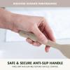 imageGreenPan Silicone Slotted Spoon Cooking Kitchen Utensil Mixing Stirring Serving Flexible Rubber Nonstick Cookware Rigid Steel Core HeatResistant AntiSlip Handle BPAFree Dishwasher Safe RedTaupe
