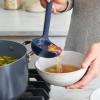 imageGreenPan Silicone Slotted Spoon Cooking Kitchen Utensil Mixing Stirring Serving Flexible Rubber Nonstick Cookware Rigid Steel Core HeatResistant AntiSlip Handle BPAFree Dishwasher Safe RedOxford Blue