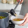 imageGreenPan Silicone Slotted Spoon Cooking Kitchen Utensil Mixing Stirring Serving Flexible Rubber Nonstick Cookware Rigid Steel Core HeatResistant AntiSlip Handle BPAFree Dishwasher Safe RedCharcoal Gray