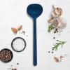 imageGreenPan Silicone Slotted Spoon Cooking Kitchen Utensil Mixing Stirring Serving Flexible Rubber Nonstick Cookware Rigid Steel Core HeatResistant AntiSlip Handle BPAFree Dishwasher Safe RedOxford Blue