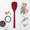 imageGreenPan Silicone Slotted Spoon Cooking Kitchen Utensil Mixing Stirring Serving Flexible Rubber Nonstick Cookware Rigid Steel Core HeatResistant AntiSlip Handle BPAFree Dishwasher Safe RedRed