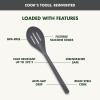 imageGreenPan Silicone Slotted Spoon Cooking Kitchen Utensil Mixing Stirring Serving Flexible Rubber Nonstick Cookware Rigid Steel Core HeatResistant AntiSlip Handle BPAFree Dishwasher Safe RedCharcoal Gray