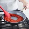 imageGreenPan Silicone Slotted Spoon Cooking Kitchen Utensil Mixing Stirring Serving Flexible Rubber Nonstick Cookware Rigid Steel Core HeatResistant AntiSlip Handle BPAFree Dishwasher Safe RedRed