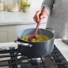 imageGreenPan Silicone Slotted Spoon Cooking Kitchen Utensil Mixing Stirring Serving Flexible Rubber Nonstick Cookware Rigid Steel Core HeatResistant AntiSlip Handle BPAFree Dishwasher Safe RedRed