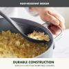 imageGreenPan Silicone Slotted Spoon Cooking Kitchen Utensil Mixing Stirring Serving Flexible Rubber Nonstick Cookware Rigid Steel Core HeatResistant AntiSlip Handle BPAFree Dishwasher Safe RedCharcoal Gray