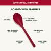 imageGreenPan Silicone Slotted Spoon Cooking Kitchen Utensil Mixing Stirring Serving Flexible Rubber Nonstick Cookware Rigid Steel Core HeatResistant AntiSlip Handle BPAFree Dishwasher Safe RedRed