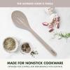 imageGreenPan Silicone Slotted Spoon Cooking Kitchen Utensil Mixing Stirring Serving Flexible Rubber Nonstick Cookware Rigid Steel Core HeatResistant AntiSlip Handle BPAFree Dishwasher Safe RedTaupe