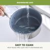 imageGreenPan Treviso 95 and 11 Frying Pan skillet Set NonToxic PFASFree Stainless Steel Ceramic Nonstick Coating Induction Suitable Multi Clad Pouring Rims Dishwasher ampamp Oven Safe to 60021 Quarts