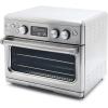 imageGreenPan 13in1 Elite Countertop Convection Oven ampamp Air Fryer PFASFree Ceramic Tray ampamp Pizza Pan Adjustable Racks Multifunction Presets Toaster Bake Broil Roast Proof Dehydrate Oxford BlueSilver
