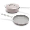 imageGreenPan Nova 10 Frying Pan Skillet and 437QT Saut Pan with Lid Oprahs Favorite Things 2024 PFASFree Ceramic Nonstick Induction Suitable Sear Fry Broil Dishwasher ampamp Oven Safe Deep TealClay
