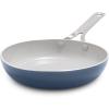 imageGreenPan Nova 8 ampamp 10 2 Piece Frying Pan Skillet Set Oprahs Favorite Things 2024 Induction Suitable PFASFree Nontoxic Ceramic Nonstick Dishwasher ampamp Oven Safe Quick Even Heating CreamOcean