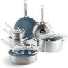 10 Piece Cookware Pots and Pans Set