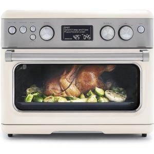imageGreenPan 13in1 Elite Countertop Convection Oven ampamp Air Fryer PFASFree Ceramic Tray ampamp Pizza Pan Adjustable Racks Multifunction Presets Toaster Bake Broil Roast Proof Dehydrate Oxford BlueCloud Cream