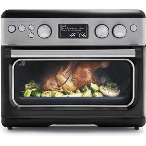 imageGreenPan 13in1 Elite Countertop Convection Oven ampamp Air Fryer PFASFree Ceramic Tray ampamp Pizza Pan Adjustable Racks Multifunction Presets Toaster Bake Broil Roast Proof Dehydrate Oxford BlueBlack