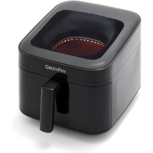 imageGreenPan Cyclone 7QT 12in1 Air Fryer XL Easy View Window 400 F in 4 Seconds Digital Touch Screen Presets Ceramic Nonstick PFASFree Basket Shake Reminder Adjustable Temp ampamp Time Control