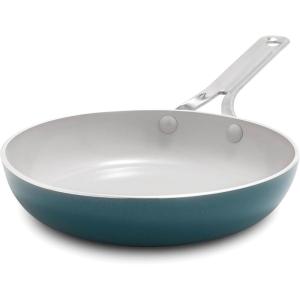 imageGreenPan Nova 8 ampamp 10 2 Piece Frying Pan Skillet Set Oprahs Favorite Things 2024 Induction Suitable PFASFree Nontoxic Ceramic Nonstick Dishwasher ampamp Oven Safe Quick Even Heating CreamDeep Teal