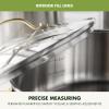imageGreenPan 11 Piece Stainless Steel Cookware Set Induction Ready TriPly Multiclad Pots ampamp Pans with Lids Compatible on All Cooktops Measurement Markings Dishwasher ampamp Oven SafeSwift Silver HandlesStainless Steel Gold