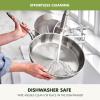 imageGreenPan 11 Piece Stainless Steel Cookware Set Induction Ready TriPly Multiclad Pots ampamp Pans with Lids Compatible on All Cooktops Measurement Markings Dishwasher ampamp Oven SafeSwift Silver HandlesStainless Steel