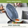 imageGreenPan 12 Piece Nonstick Swift Cookware Set Ceramic PFASFree Pots ampamp Pans with Lids Dishwasher ampamp OvenBroiler Safe to 600F Kitchen Cooking Set Sauce Saute Stock Frying Pans CreamGray