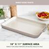 imageGreenPan 18quot x 11quot Double Burner Griddle Pan Hard Anodized Healthy Ceramic Nonstick PFASFree Stainless Steel Handles Stovetop Cooking Dishwasher Safe Oven ampamp Broiler Safe Cookware BlackTaupe