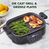 imageGreenPan 65QT MultiCooker Skillet Grill ampamp Slow Cooker 8in1 Presets to SauteSteam Grill Stew StirFryHeat ampamp Cook Rice Healthy Ceramic Nonstick ampamp Dishwasher Safe Parts Matte Black