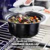 imageGreenPan 6in1 4QT Electric Ceramic Slow Cooker with Glass Lid Multifunction Presets Hard Anodized PFASFree Removeable Nonstick Crock Dishwasher Safe Auto Warm Delay Timer Stews Reheat Black