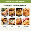 imageGreenPan Bistro Stainless Steel 9in1 Air Fry Oven Nonstick Baking Pan Stainless Steel Rack and Basket Fast Heating Multifunction Presets CoolTouch Handle PFASFree Easy Cleanup Crumb TrayStainless Steel