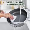 imageGreenPan Chatham 12 Piece Stainless Steel Cookware Set NonToxic PFASFree Healthy Ceramic Nonstick Dishwasher Safe Oven Safe Frypan Skillet Saut Saucepan Bamboo Utensils Silver