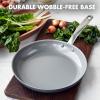 imageGreenPan Chatham Hard Anodized Healthy Ceramic Nonstick 10quot Frying Pan Skillet PFASFree Dishwasher Safe Oven Safe Gray11 Frying Pan Skillet