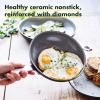 imageGreenPan Chatham Hard Anodized Healthy Ceramic Nonstick 10quot Frying Pan Skillet PFASFree Dishwasher Safe Oven Safe Gray11 Frying Pan Skillet