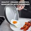 imageGreenPan Chatham Hard Anodized Healthy Ceramic Nonstick 10quot Frying Pan Skillet PFASFree Dishwasher Safe Oven Safe Gray12 Frying Pan Skillet
