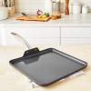 imageGreenPan Chatham Hard Anodized Healthy Ceramic Nonstick 11quot Griddle Pan PFASFree Dishwasher Safe Oven Safe GrayBlack
