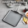 imageGreenPan Chatham Hard Anodized Healthy Ceramic Nonstick 11quot Griddle Pan PFASFree Dishwasher Safe Oven Safe GrayGray