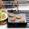 imageGreenPan Chatham Hard Anodized Healthy Ceramic Nonstick 11quot Griddle Pan PFASFree Dishwasher Safe Oven Safe GrayGray