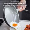 imageGreenPan Chatham Hard Anodized Healthy Ceramic Nonstick 8quot and 10quot Frying Pan Skillet Set Omelette and Egg Pan PFASFree Dishwasher Safe Oven Safe GrayGray