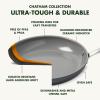 imageGreenPan Chatham Hard Anodized Healthy Ceramic Nonstick 8quot and 10quot Frying Pan Skillet Set Omelette and Egg Pan PFASFree Dishwasher Safe Oven Safe GrayGray