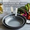 imageGreenPan Chatham Hard Anodized Healthy Ceramic Nonstick 8quot and 10quot Frying Pan Skillet Set Omelette and Egg Pan PFASFree Dishwasher Safe Oven Safe GrayGray