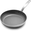 imageGreenPan Chatham TriPly Stainless Steel Healthy Ceramic Nonstick 8quot Frying Pan Skillet PFASFree Induction Suitable Dishwasher Safe SilverSilver