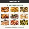 imageGreenPan Clearview 10QT Double Air Fryer 360 Clear Window PFASFree Ceramic Nonstick 5QT Drawers ampamp Trays Dual Cooking 12Presets Shake Reminder Keep Warm Dishwasher Safe PartsBlack