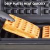 imageGreenPan Electric Indoor Stainless Steel 6in1 Contact Grill and Griddle Healthy Ceramic Nonstick Dishwasher Safe Reversible Plates PFASFreeBlack