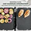 imageGreenPan Electric Indoor Stainless Steel 6in1 Contact Grill and Griddle Healthy Ceramic Nonstick Dishwasher Safe Reversible Plates PFASFreeSilver