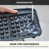 imageGreenPan Elite 4Square Belgian ampamp Classic Waffle Maker Healthy Ceramic Nonstick Aluminum Dishwasher Safe Plates Adjustable ShadeCrunch Control Wont OverflowEasy Cleanup BreakfastPFASFreeBlackStainless Steel
