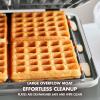 imageGreenPan Elite 4Square Belgian ampamp Classic Waffle Maker Healthy Ceramic Nonstick Aluminum Dishwasher Safe Plates Adjustable ShadeCrunch Control Wont OverflowEasy Cleanup BreakfastPFASFreeBlackGraphite