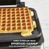 imageGreenPan Elite 4Square Belgian ampamp Classic Waffle Maker Healthy Ceramic Nonstick Aluminum Dishwasher Safe Plates Adjustable ShadeCrunch Control Wont OverflowEasy Cleanup BreakfastPFASFreeBlackBlack