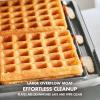imageGreenPan Elite 4Square Belgian ampamp Classic Waffle Maker Healthy Ceramic Nonstick Aluminum Dishwasher Safe Plates Adjustable ShadeCrunch Control Wont OverflowEasy Cleanup BreakfastPFASFreeBlackOxford Blue