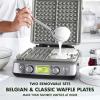 imageGreenPan Elite 4Square Belgian ampamp Classic Waffle Maker Healthy Ceramic Nonstick Aluminum Dishwasher Safe Plates Adjustable ShadeCrunch Control Wont OverflowEasy Cleanup BreakfastPFASFreeBlackGraphite