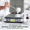 imageGreenPan Elite 4Square Belgian ampamp Classic Waffle Maker Healthy Ceramic Nonstick Aluminum Dishwasher Safe Plates Adjustable ShadeCrunch Control Wont OverflowEasy Cleanup BreakfastPFASFreeBlackOxford Blue