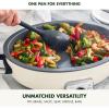 imageGreenPan Elite 55QT Electric Oval Skillet PFASFree Ceramic Nonstick 1800 Watt Dishwasher Safe Lid ampamp Removable Crock Adjustable Temp Control MultiCooker Sear Saut Rice StirFry BlackCream White