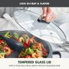 imageGreenPan Elite 55QT Electric Oval Skillet PFASFree Ceramic Nonstick 1800 Watt Dishwasher Safe Lid ampamp Removable Crock Adjustable Temp Control MultiCooker Sear Saut Rice StirFry BlackGraphite